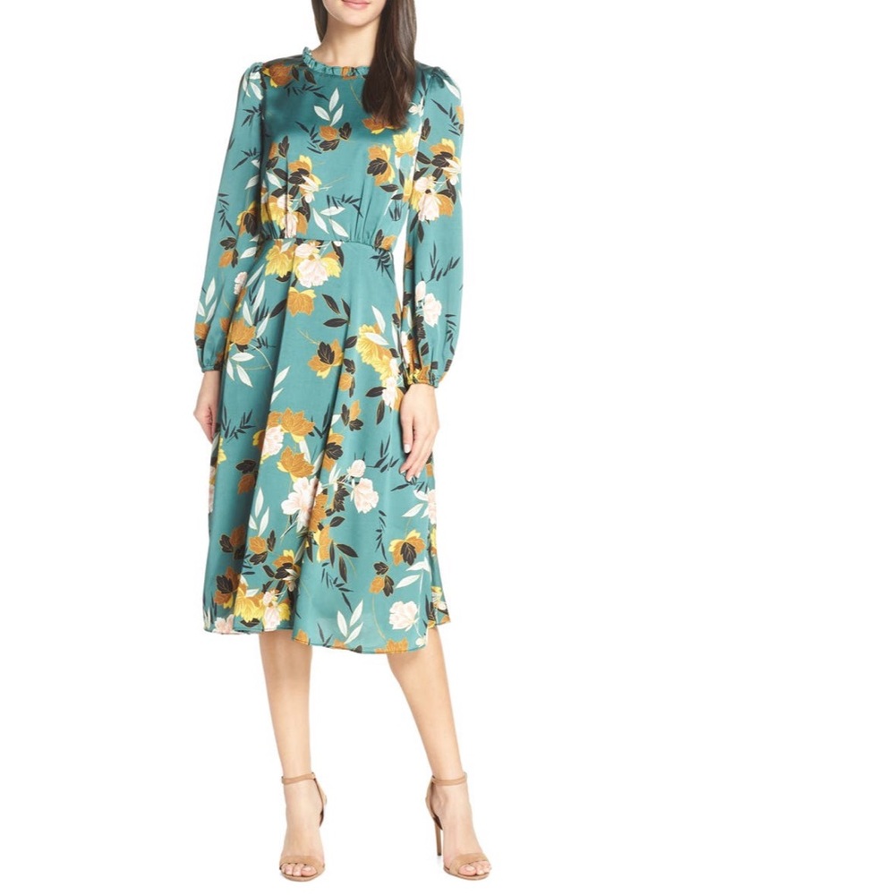 Chelsea28 midi length long sleeve dress size M